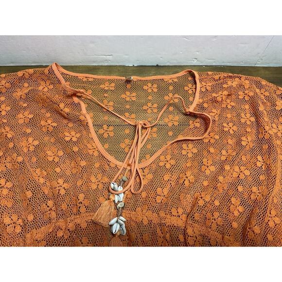 Free People Intimately Kokomo Beach Floral Lace Cover Up Medium NWT - Picture 3 of 13